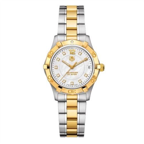 TAG Heuer Aquaracer 300M Quartz 32 Stainless Steel / Yellow Gold / MOP / Bracelet